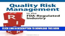 New Book Quality Risk Management in the FDA-Regulated Industry