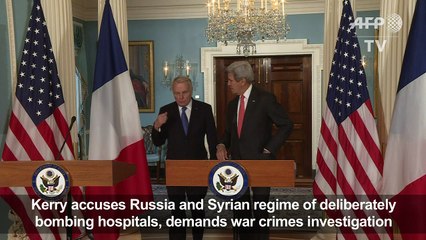 US urges war crimes probe of Aleppo strikes