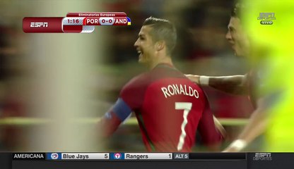 1-0 Cristiano Ronaldo Goal - Portugal 1-0 Andorra 07.10.2016