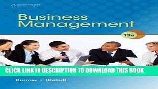 New Book Student Activity Guide for Burrow/Kleindl s Business Management, 13th