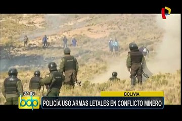Bolivia: denuncian que Policía usó armas letales en conflicto minero