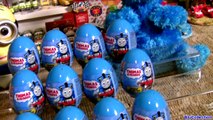 12 Thomas Surprise Easter Eggs Playdoh Surprise Kinder Egg Cookie Monster Disney Pixar Cars