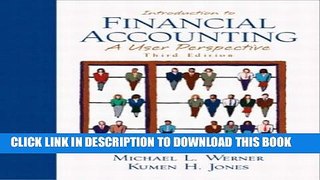 New Book Introduction to Financial  Accounting: A User Perspective (3rd Edition)