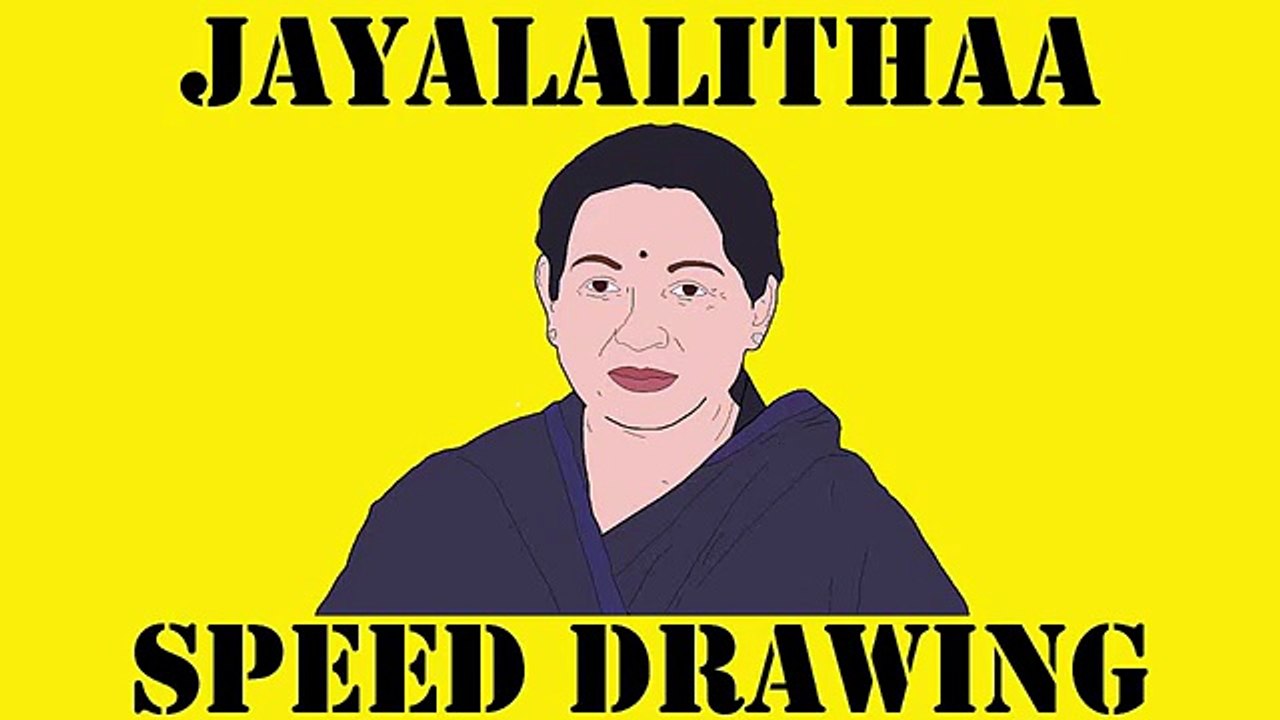 Jayalalithaa Speed Drawing