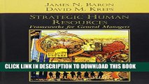 New Book Strategic Human Resources: Frameworks for General Managers