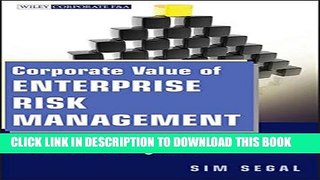 New Book Corporate Value of Enterprise Risk Management: The Next Step in Business Management