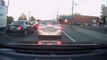 Nassau County bus blows through a red light while loaded with passengers 10-6-16 Elmont, NY