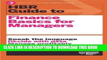 New Book HBR Guide to Finance Basics for Managers (HBR Guide Series)