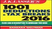 New Book J.K. Lasser s 1001 Deductions and Tax Breaks 2016: Your Complete Guide to Everything