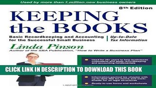 New Book Keeping the Books: Basic Recordkeeping and Accounting for Small Business (Small Business