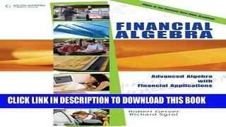 New Book Financial Algebra, Student Edition