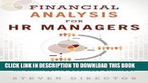 New Book Financial Analysis for HR Managers: Tools for Linking HR Strategy to Business Strategy