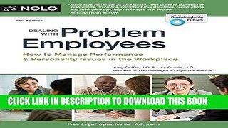 New Book Dealing With Problem Employees: How to Manage Performance   Personal Issues in the