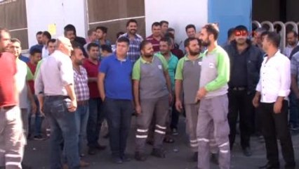 Gaziantep'te TMSF'ye Devredilen Holding İşçilerinden Eylem