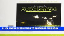 New Book Horngren s Financial   Managerial Accounting, The Financial Chapters, Student Value