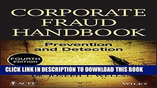 New Book Corporate Fraud Handbook: Prevention and Detection