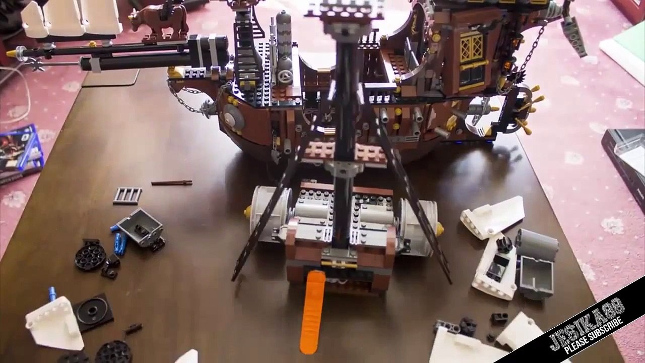 Cara Bermain dengan Mainan Edukasi Anak, Mainan Lego Kapal Bajak laut Bagian 6