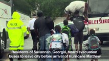 Georgia residents evacuate ahead of Hurricane Matthew