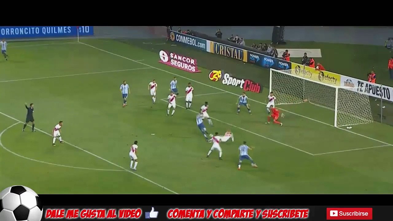 Peru vs Argentina 2-2 RESUMEN GOLES HD Eliminatorias 2016 ( Rusia 2018 )
