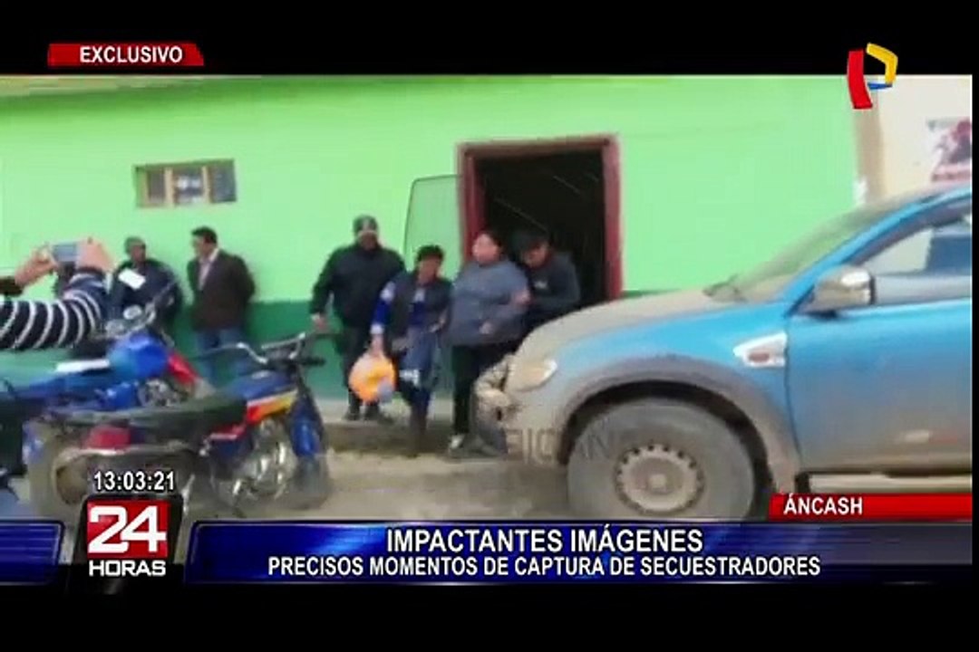 Áncash: policía realiza captura de presuntos secuestradores de niños
