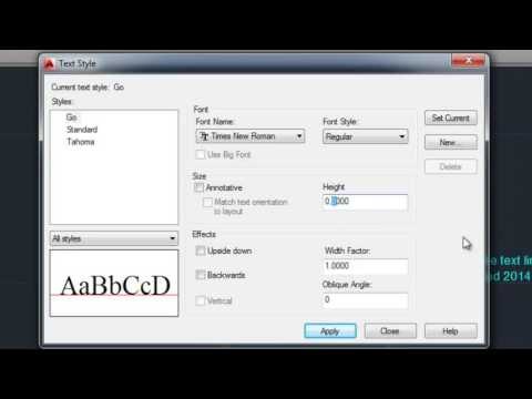 تعليم اوتوكاد 2014 : الدرس الخامس , الكتابة و الابعاد Annotation
