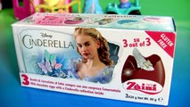 SURPRISE Disney Cinderella 3D Film Chocolate Eggs 3-pack Zaini same as Kinder Huevos Sorpresa