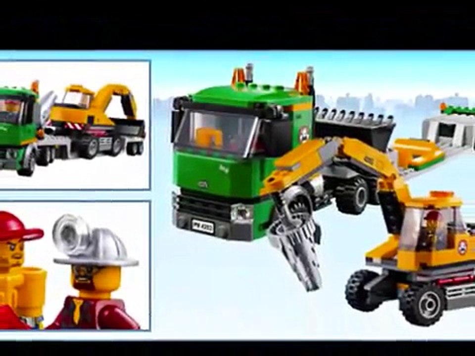 LEGO City Camión Transporte Y Excavadora, Juguetes Infantiles, Lego Juguetes