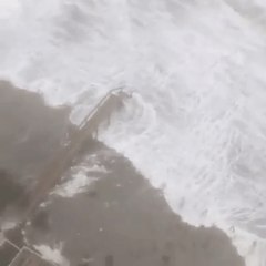 Dramatic Video Shows Hurricane Matthew Slam Jacksonville Beach