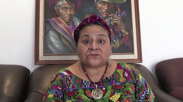 Nobel laureate Menchu applauds peace prize for Colombia leader