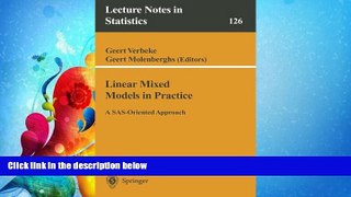 Popular Book Linear Mixed Models in Practice: A SAS-Oriented Approach (Lecture Notes in Statistics)