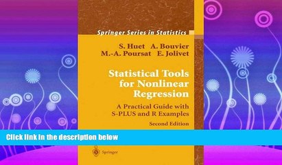 Enjoyed Read Statistical Tools for Nonlinear Regression: A Practical Guide With S-PLUS and R