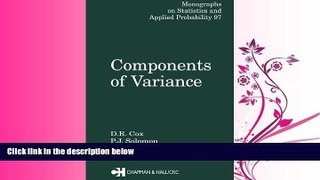 Choose Book Components of Variance (Chapman   Hall/CRC Monographs on Statistics   Applied