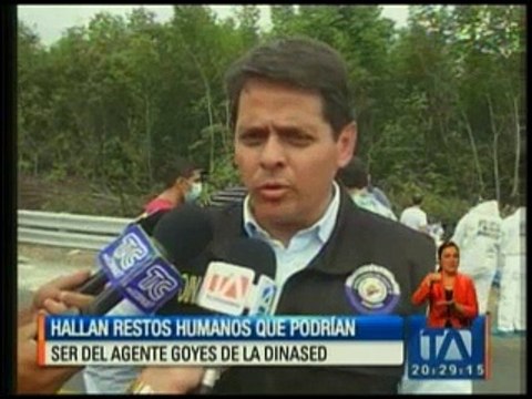 Hallan restos humanos que podrían ser de agente de la Dinased