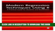 [PDF] Modern Regression Techniques Using R: A Practical Guide for Students and Researchers Popular