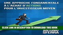 [Read PDF] Une Approche Fondamentale Ã  l Achat d Actions pour l Investisseur Moyen (French