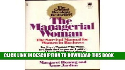 New Book Managerial Woman: Managerial Woman
