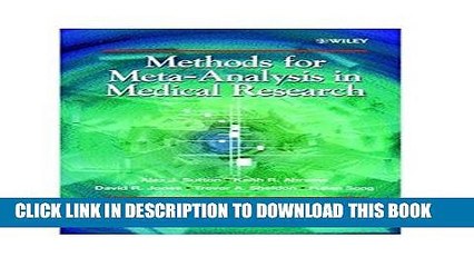 [PDF] Methods for Meta-Analysis in Medical Research Full Online