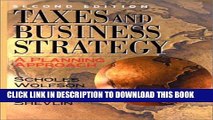 New Book Taxes and Business Strategy: A Planning Approach (2nd Edition)