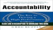 New Book Accountability: The Key to Driving a High-Performance Culture