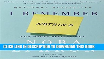 [PDF] I Remember Nothing: And Other Reflections Full Colection