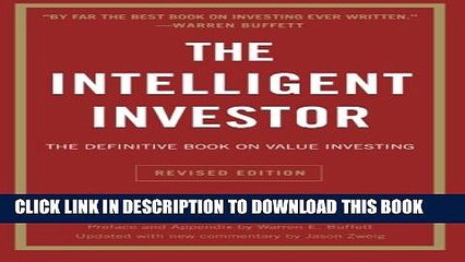 [Read PDF] The Intelligent Investor: The Definitive Book on Value Investing. A Book of Practical