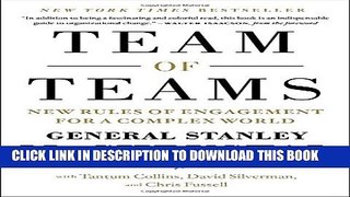[Read PDF] Team of Teams: New Rules of Engagement for a Complex World Ebook Free