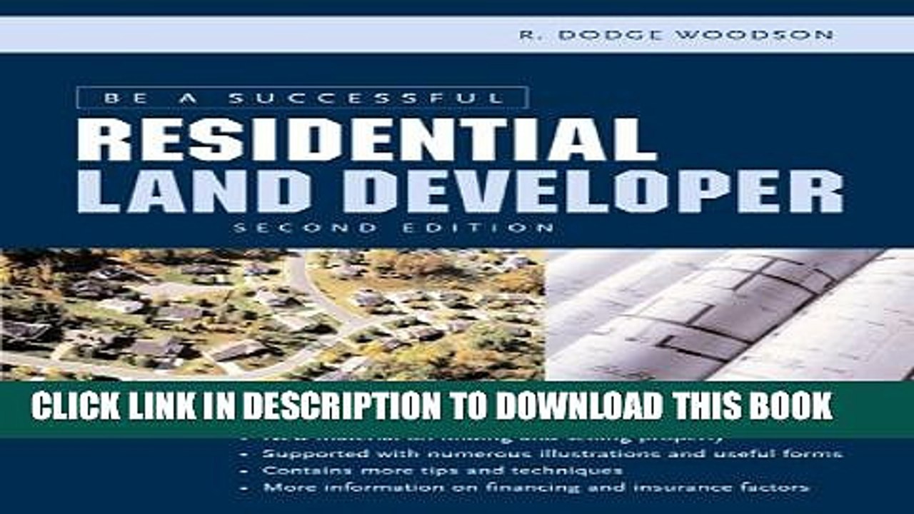[PDF] Be a Successful Residential Land Developer Full Colection