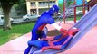 Spiderman VS Captain America ! New Superhero Battle ! - My Superheroes IRL