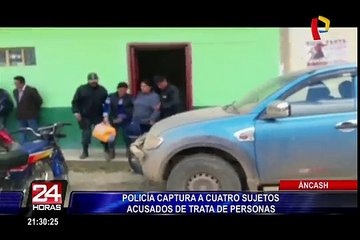 Áncash: policía realiza captura de presuntos secuestradores de niños