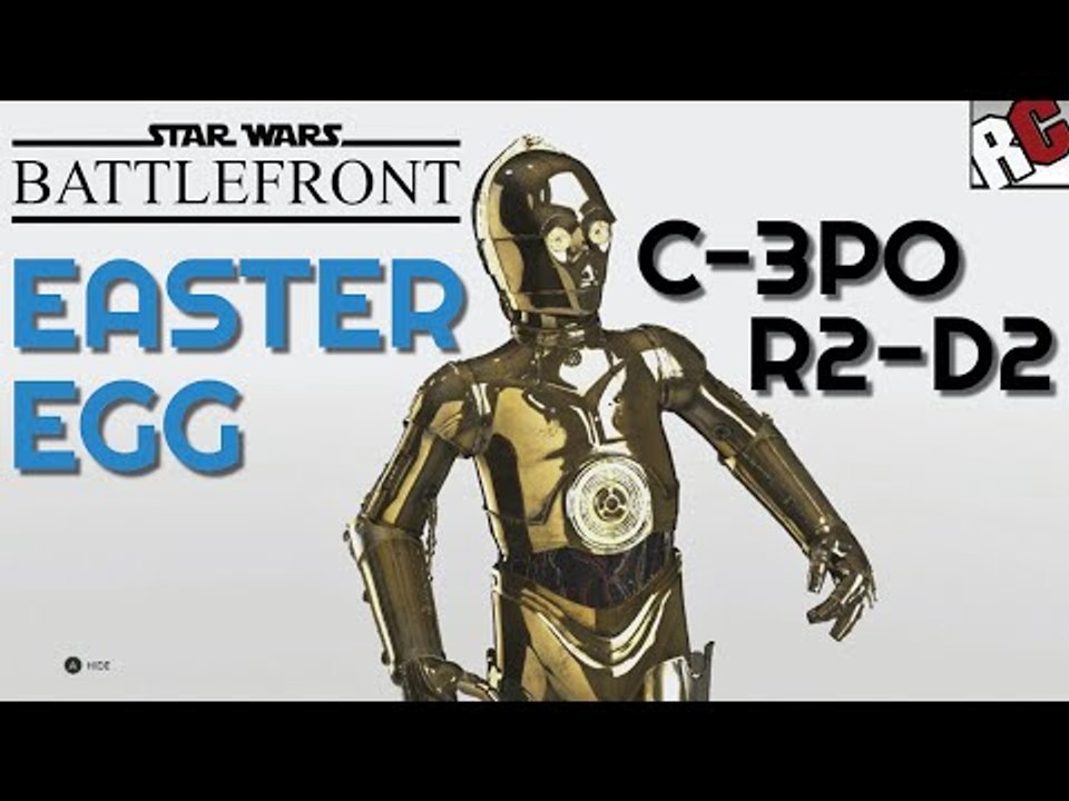 Star Wars Battlefront | EASTER EGG! Main menu afk with R2-D2, C-3PO, and AT-AT Cinematics