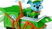 paw patrol pat patrouille rocky et son camion de recyclage vehicule figurines jouets pour enfants.