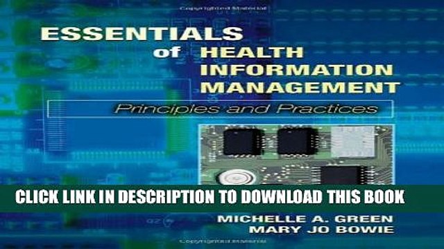 [PDF] Essentials of Health Information Management: Principles and Practices Full Online