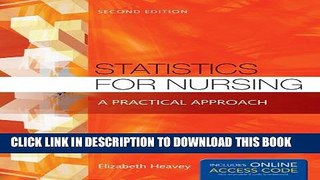 [PDF] Statistics For Nursing: A Practical Approach Popular Online