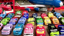 Disney Cars 36 Piston Cup Racers Storage Carrying Case with Plane Everett Car Transporter Turbo Loft